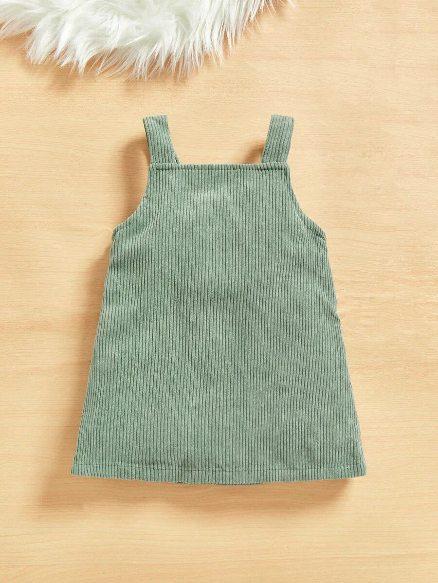 Macacão Feminino Floral Bordado Sem Camiseta – Vestido Overall | Baby Zoo