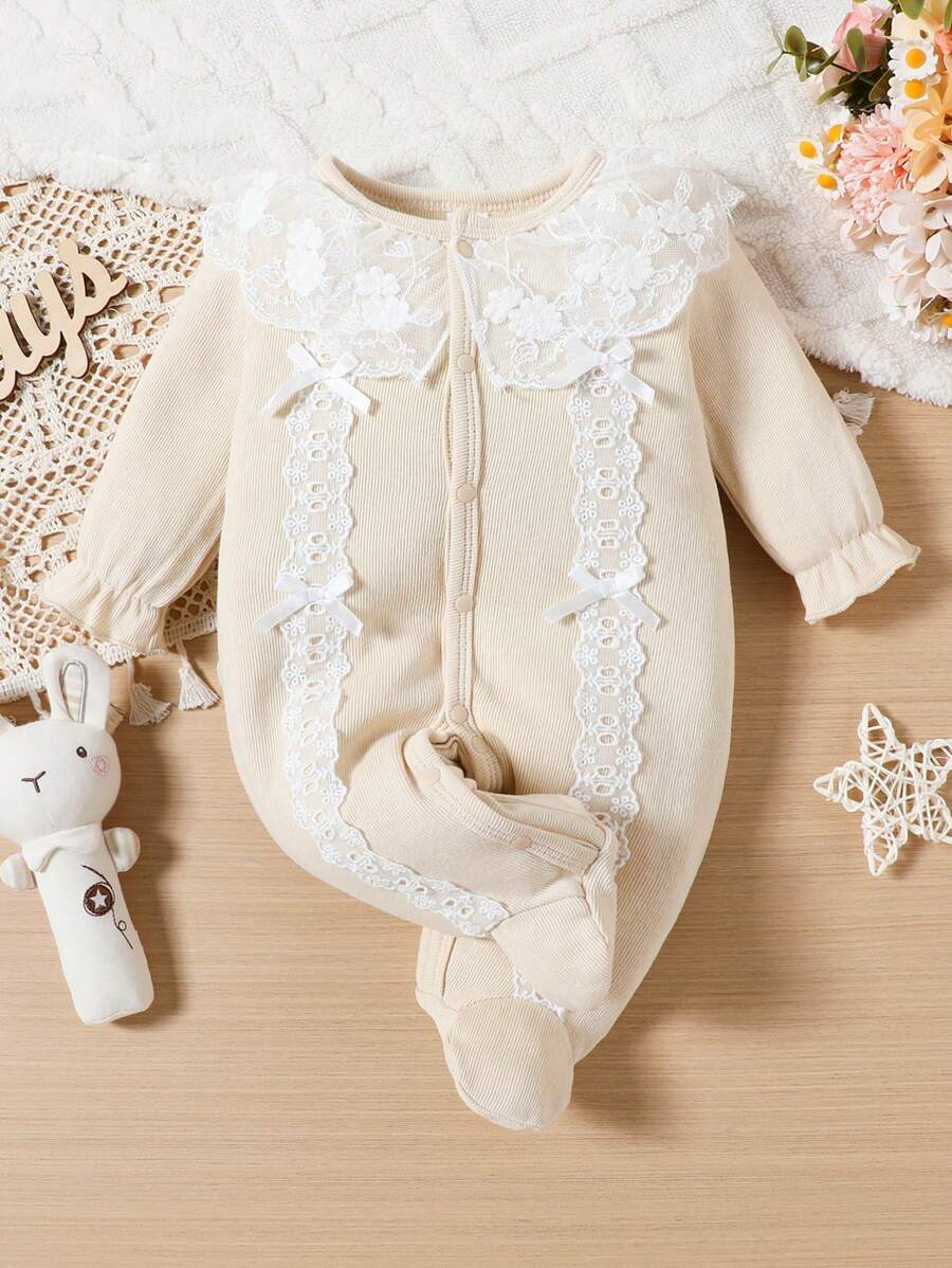 Macacão Feminino Abricó com Pés Integrados & Manga Longa – Homewear Confortável | Baby Zoo
