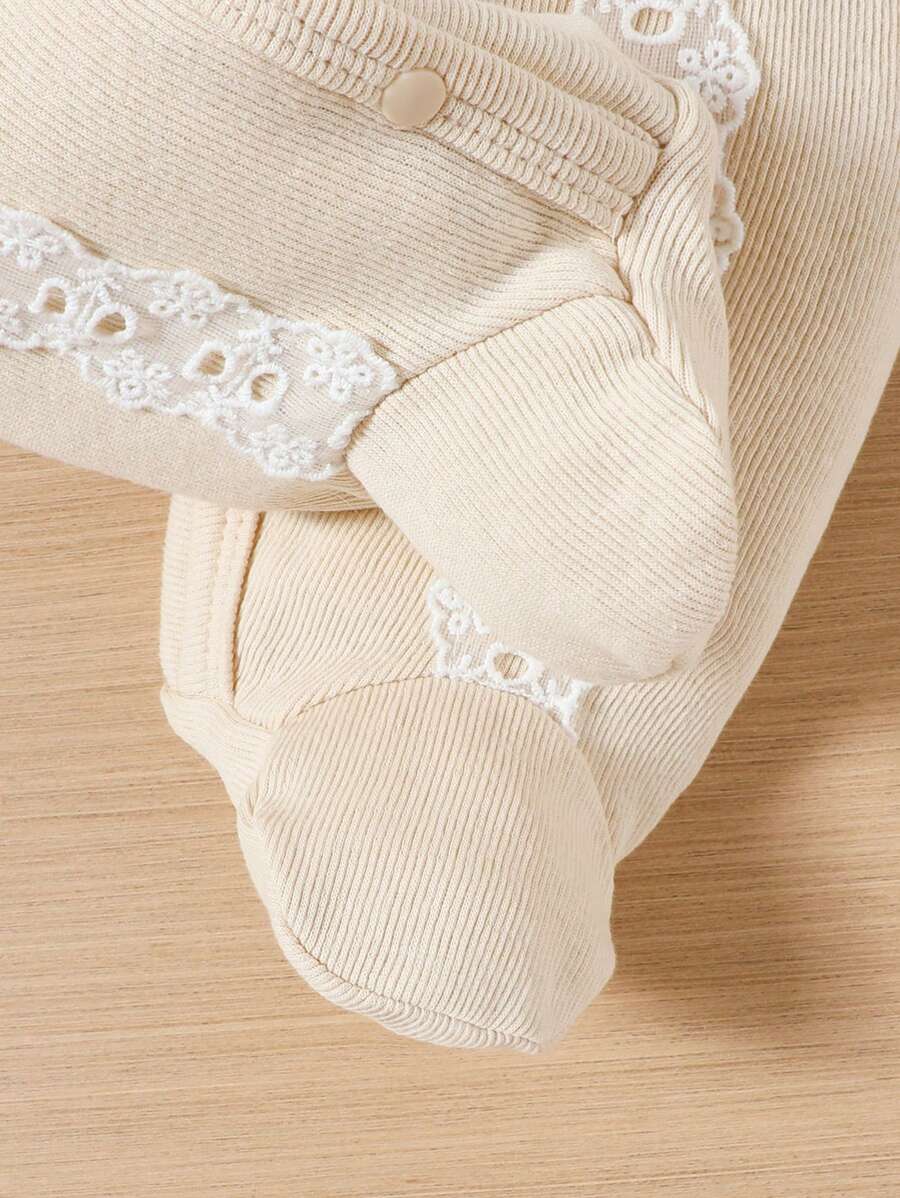 Macacão Feminino Abricó com Pés Integrados & Manga Longa – Homewear Confortável | Baby Zoo