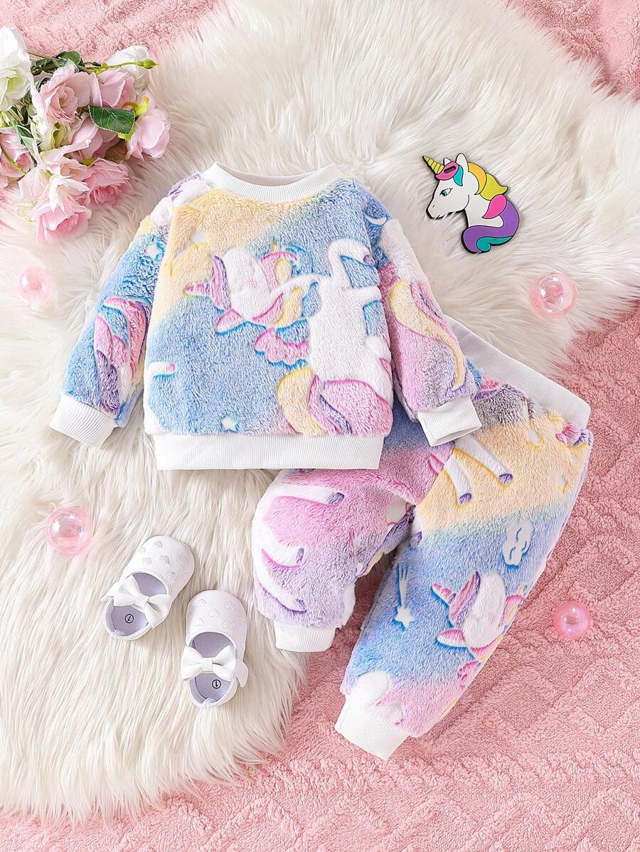 Conjunto 2 Peças Feminino Manga Longa com Estampa Brilha no Escuro & Calça Casual – Baby Zoo
