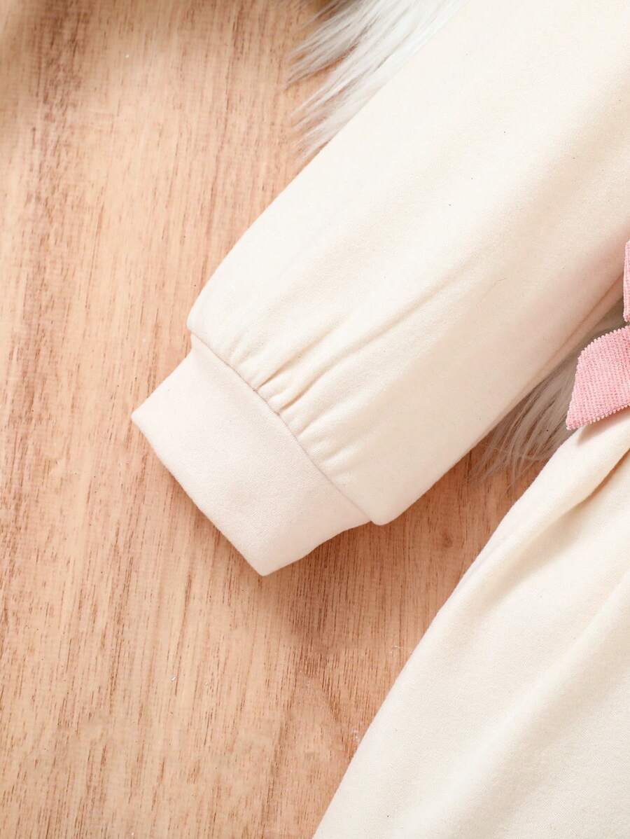 Vestido Feminino Manga Longa com Gola Babada & Laço – Versátil Outono/Inverno | Baby Zoo