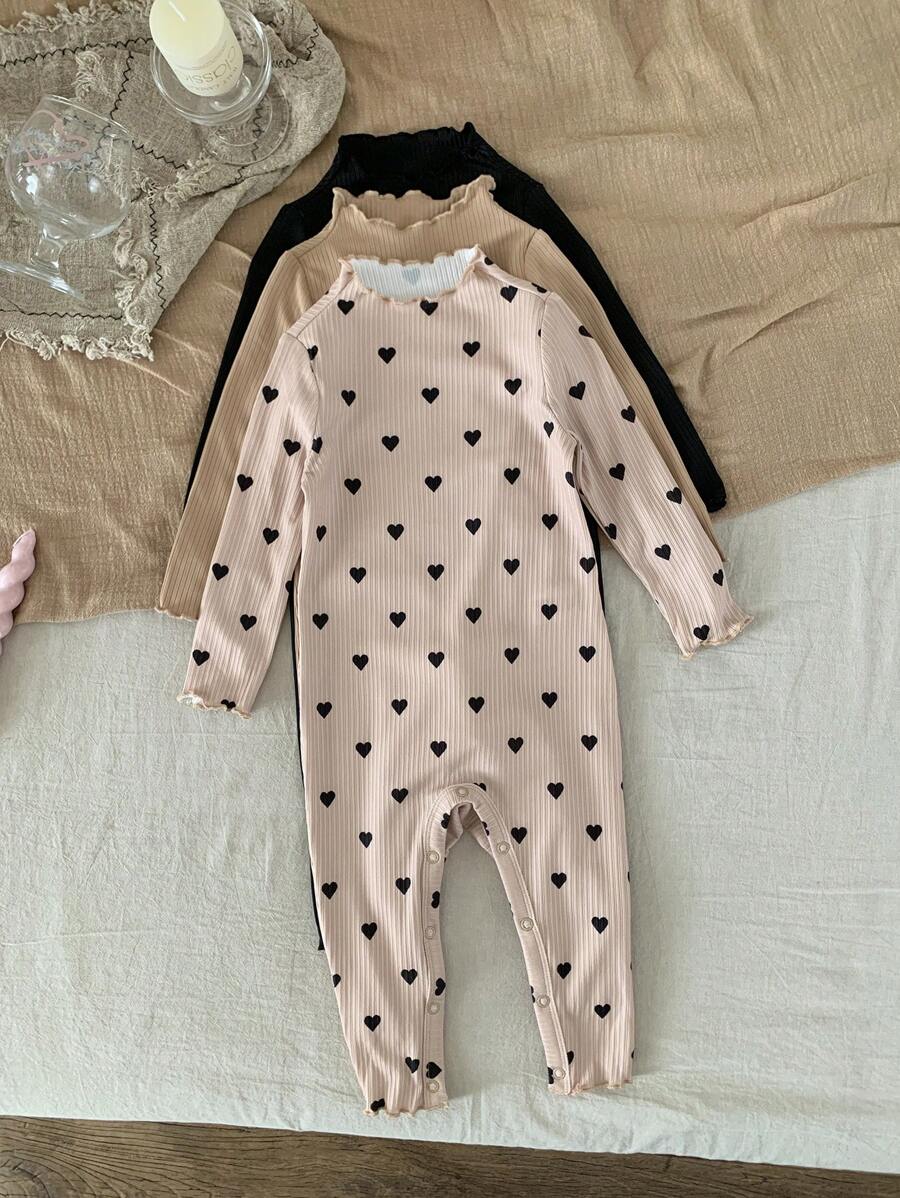 Conjunto 3 Peças Macacão Feminino Bolinhas em Malha Elástica – Outono/Inverno | Baby Zoo