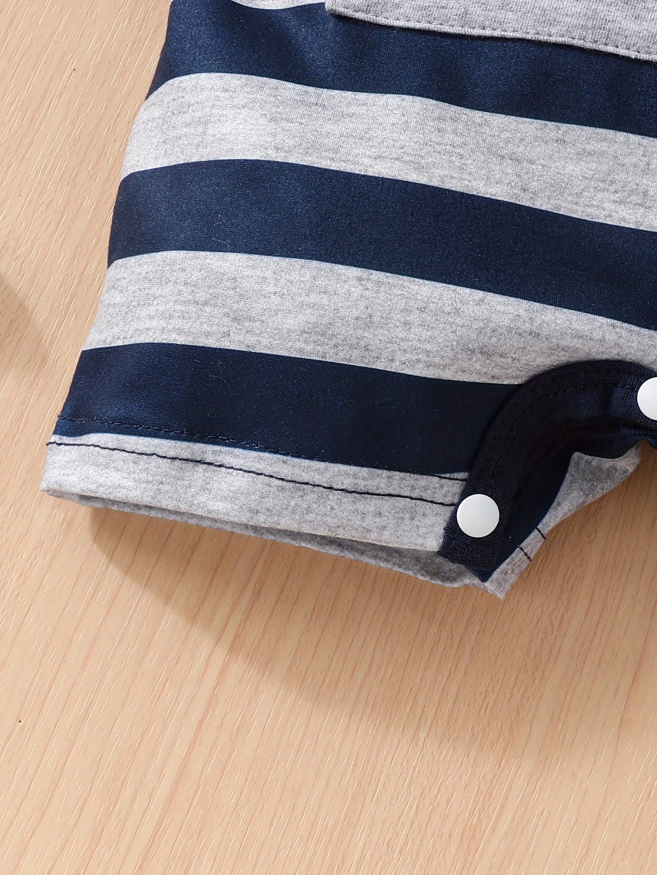 3 peças - Conjunto de Macacões Casuais para Bebê Menino, Gola Polo e Gola Careca, Roupas de Verão para Passeios