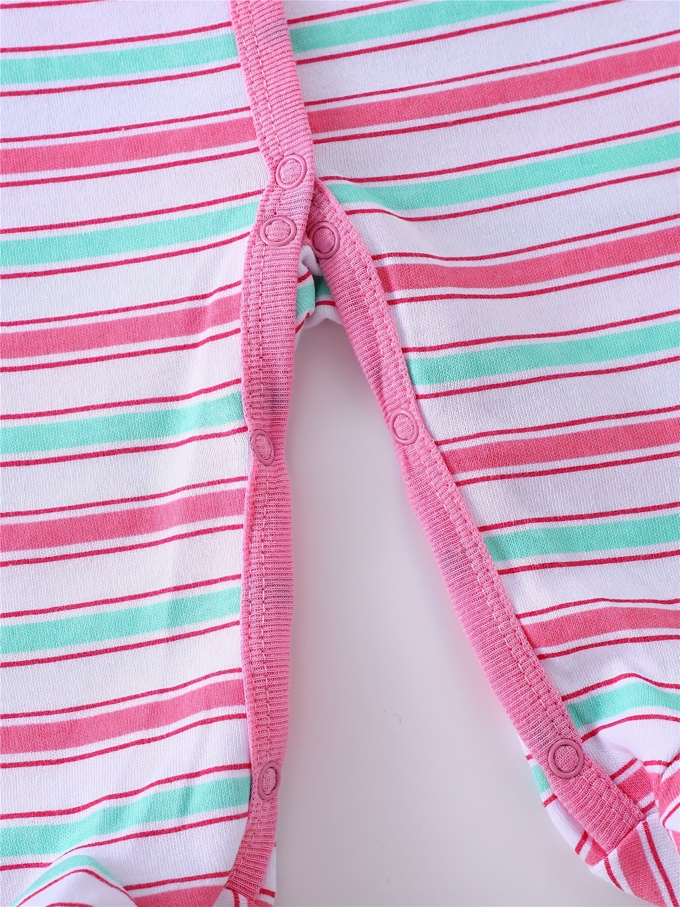 Kit 3 Macacões BabyZoo para Bebê – Manga Longa com Gola Alta, Luvas & Pés Reversíveis, 100 % Algodão | Estampas Coelho, Floral e Listras