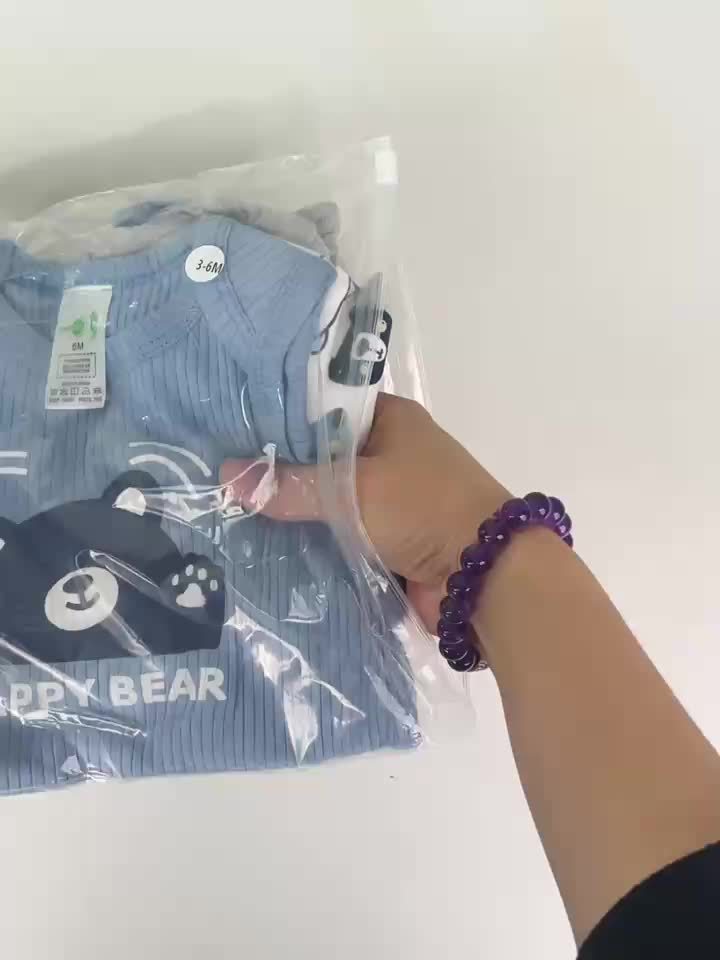 Kit 3 Bodies BabyZoo Bebê Menino – Estampa de Ursinho | Manga Curta em Algodão | Roupas Confortáveis para Todas as Estações